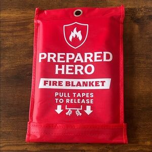 Red Fire Blanket -